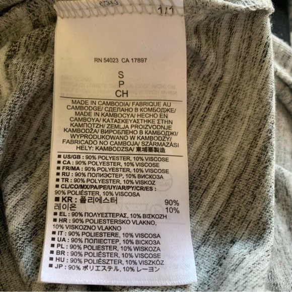 BANANA REPUBLIC SLEEVELESS MAXI DRESS IN HEATHER GRAY AND BLACK SIZE SMALL - Picture 12 of 13